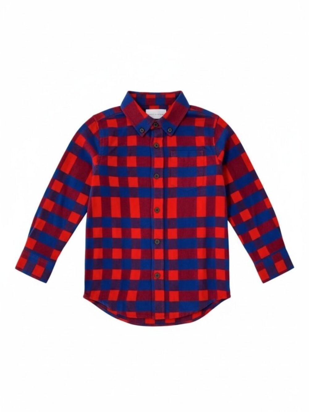 NWT Rockets of Awesome Vibrant Plaid Button-Down Shirt for Kids
